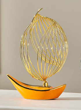 一帆风顺帆船摆件轻奢高档家居客厅玄关电视柜酒柜装饰Z品乔迁礼