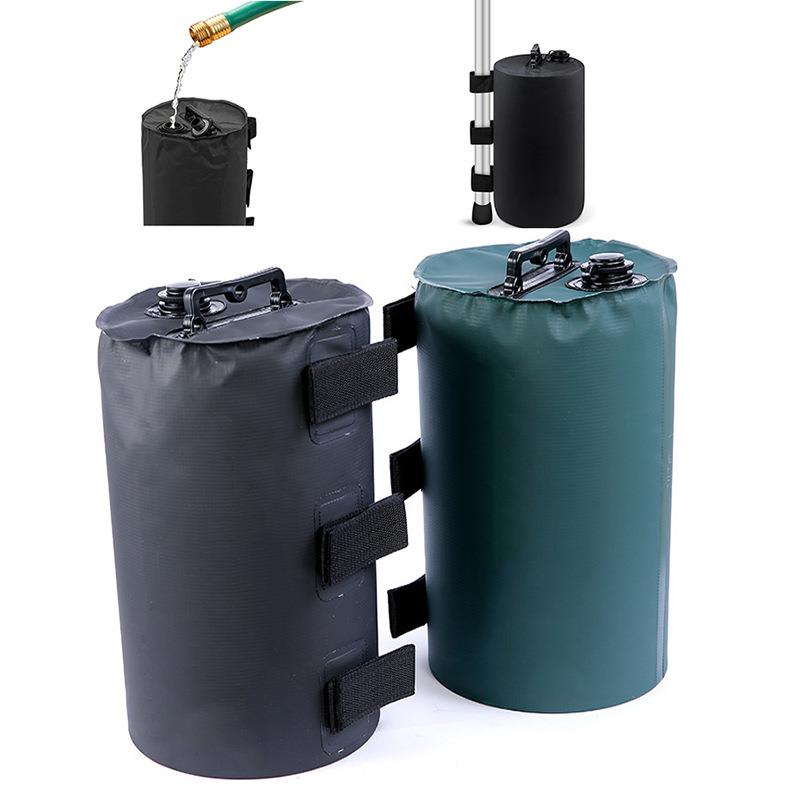 亚马逊10L户外帐篷水袋沙滩遮阳伞圆柱形加固压重配重注水沙袋