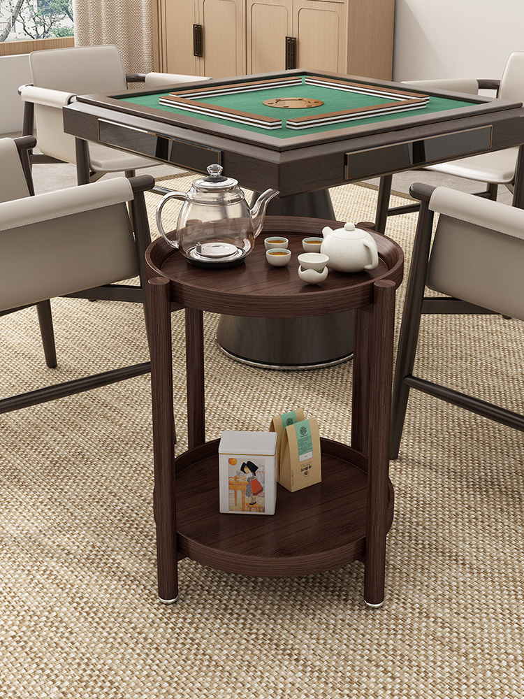 麻将边几移动小茶桌棋牌室茶水架小桌子茶水台茶桌茶台茶水柜边柜