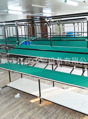 惠州非标尺寸黄色精益管置物工作台复合管可调节高度单层操作台