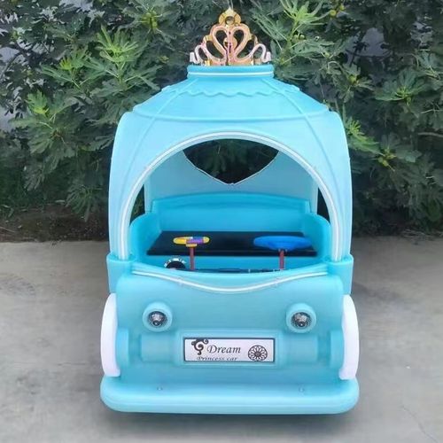 新款公主花车广场游乐车公园摆摊发光电动碰碰车无动力游乐设备厂