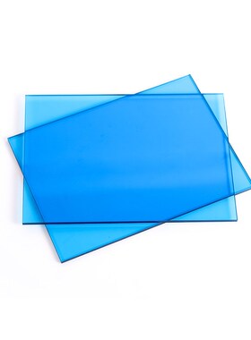 迪迈蓝色高透光pc板阳光房雨棚车棚遮阳实心聚碳酸酯pc板