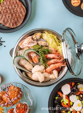 德国ERNTE电煮锅食一锅宿舍多功能小型电锅单人小火锅家用迷你2-3