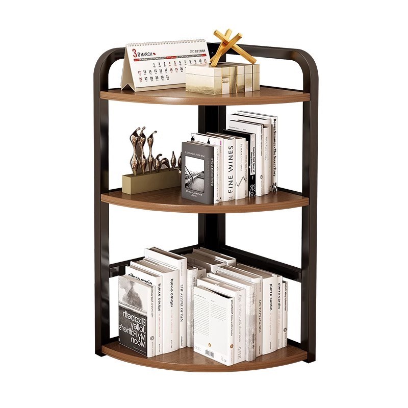 书架桌面置物架办公室桌上转角收纳小架子学生宿舍书桌简易整理架