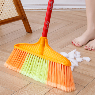 工厂直销扫把硬毛加厚优质开丝5排长杆结实马路车间教室专用扫帚