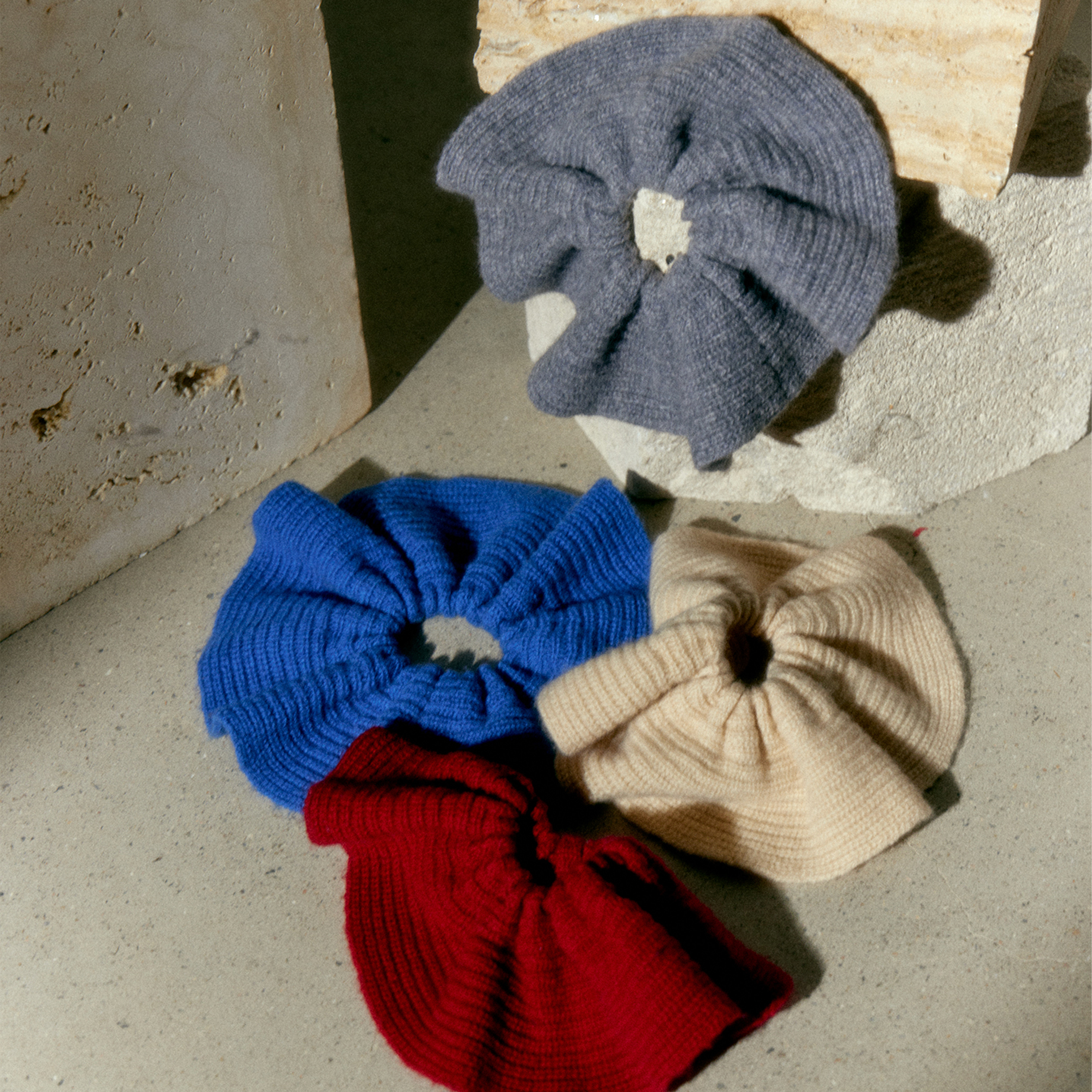 NOEND 24AW 纯羊毛加宽大肠针织发圈头花头绳