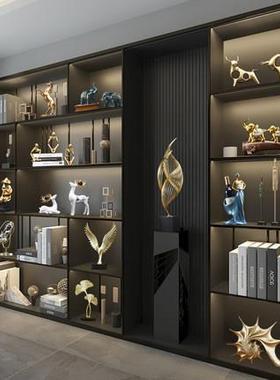 现代轻奢高档酒柜装饰品餐边柜摆件客厅创意家居饰品室内软装装饰