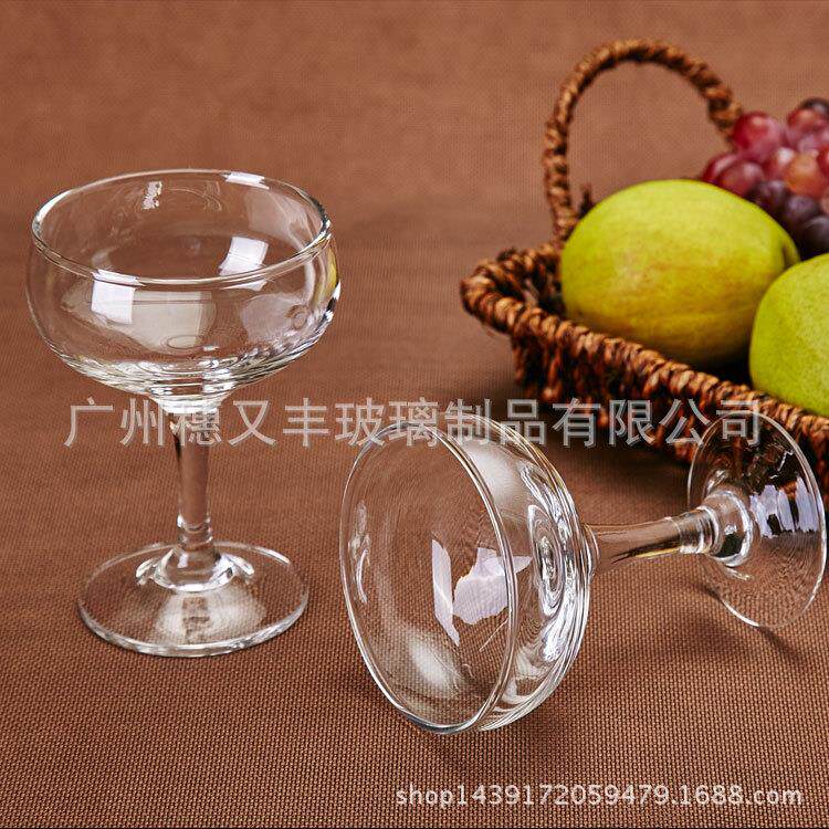 欧式 香槟塔杯子 碟形脚婚庆塔杯 酒吧创意宽口鸡尾酒杯