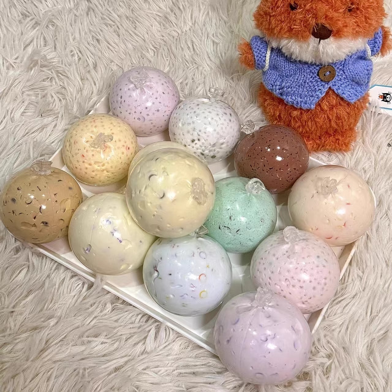 手作球网红爆款高颜值捏捏乐随心配吵吵球慢回弹减压玩具儿童无毒