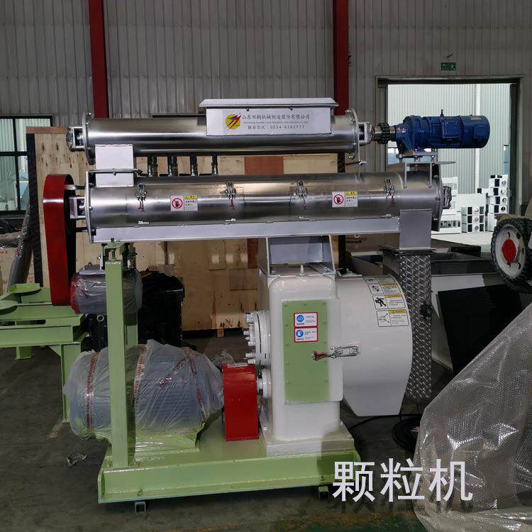 粮食谷物环模饲料机成套全自动制粒机组320型号制粒设备时产3吨
