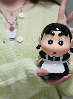 动漫女仆蜡笔小新可爱车载手办送
