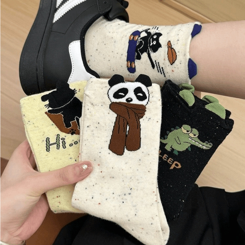 高颜值袜子春夏季可爱搞怪日系学