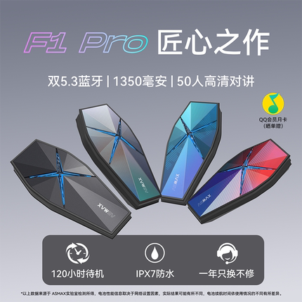 ASMAX F1 PRO头盔蓝牙耳机摩托车机车降噪对讲摩托内置专用全盔S1