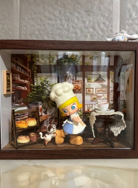 泡泡玛特Baby Molly喵趣横生盲盒展示盒收纳展示框收纳盒防尘相框