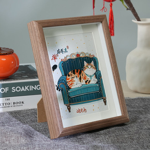 玻璃相框摆台支架加打印照片6寸7寸八寸洗照片做成空框挂墙定制