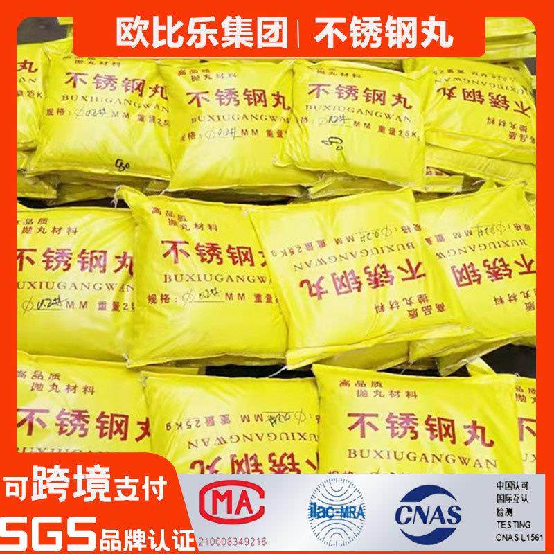 不锈钢丸加工多种材质金属磨料钢砂抛丸机用喷砂可过盐雾测试