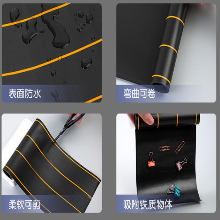 厂家直销 磁吸小黑板墙拼音贴 可擦写软白板四线三格英文格