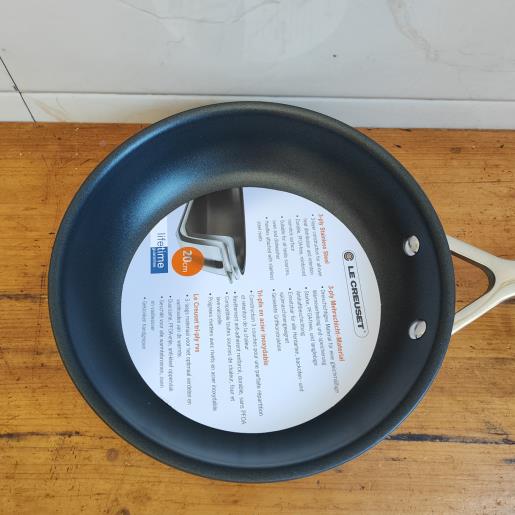 法酷 20mn法酷三层钢平无油烟不粘c底锅 煎锅 3-ply stailess ste