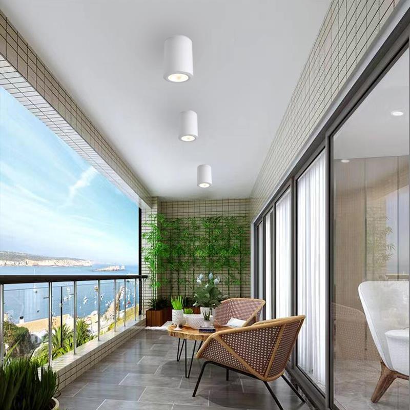 防明装筒雨户外室外阳台灯店铺门头酒店棚露台吸顶射灯IP无品牌/6