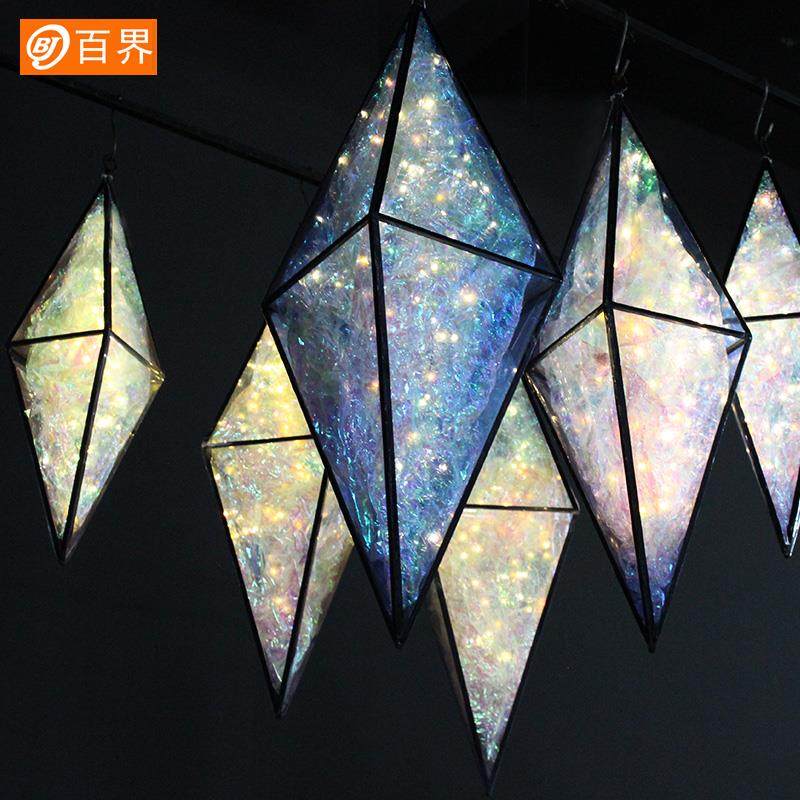 款婚庆道具贴膜宝石BJ1830路饰引灯婚礼台吊顶道具婚舞庆活动装新