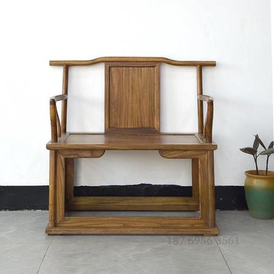 新中式禅椅实木禅椅围001坐椅盘腿打椅椅榆禅修子明式禅椅木主椅