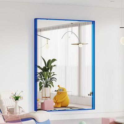 多巴胺网红穿大镜子全身dba111贴墙家用镜壁挂衣镜高定级感ins风