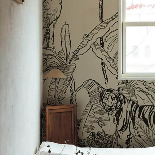 虎嗅蔷薇无品牌/法式古自粘墙客厅背景墙墙贴水翻新贴纸防网红复