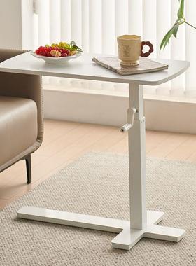 升床桌电脑桌家用办公书学02132桌降生书桌客厅气动可移动沙边发