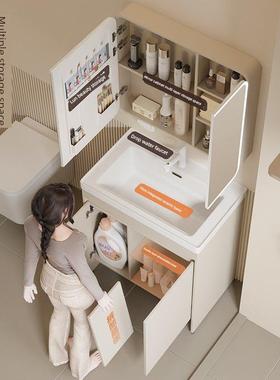 纽耐思扫室台地机30855器人浴柜落地式陶瓷一体洗手台蜂窝铝加深