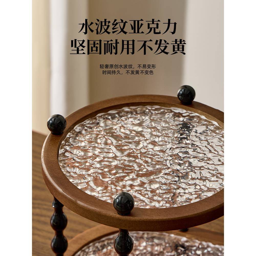 化妆品收纳盒桌高zgfzmwex级木质收护纳肤品香物水梳妆台置架香水