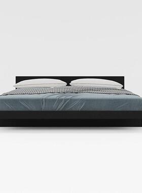 芬纳材亚传承 胡橡木卧床 无辅双人儿桃童全实木床(IslandML62121