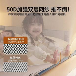 缘宝2502宝防摔帐用家2025新搏款 卧室全底婴儿高蚊级蒙古包儿童纹