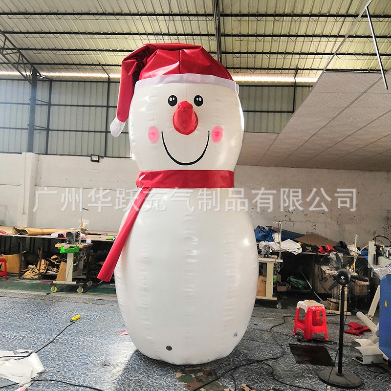 雪人气模充气圣诞老人 商城装饰节日气模 圣诞老人雪橇充气模型