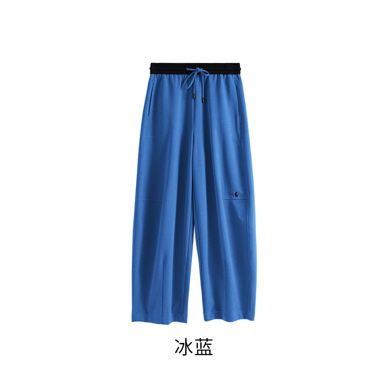【一抹微蓝】莱赛尔弯刀阔腿裤P0172