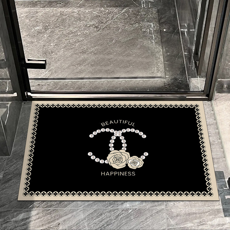 小香风硅藻泥浴室吸水防滑地垫家用卫生间轻奢高级感速干耐磨地毯