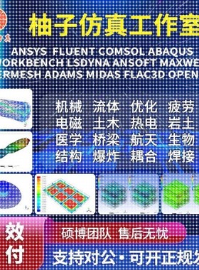 COMSOL代做fluent/ansys/edem/abaqus/matlab/有限元CAE热仿真CFD