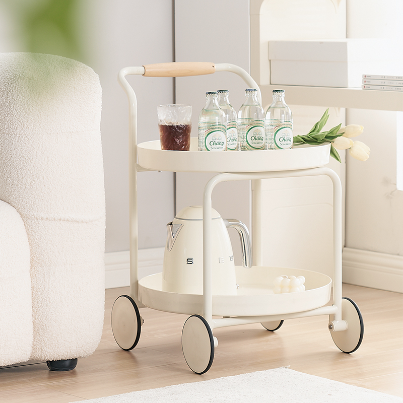 简约现代小推车客厅移动沙发置物架小边几轻奢网红ins风餐车茶几