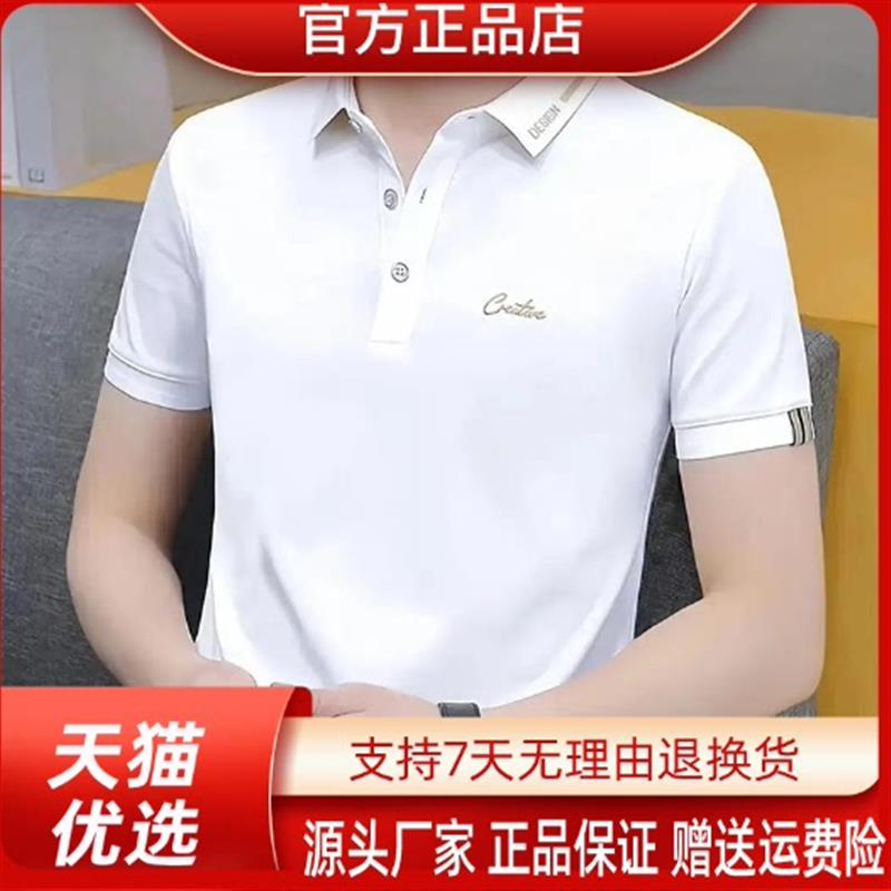 烽焱严选轻奢品质韩男士休闲时尚T恤韩版翻领polo衫图标带领打底