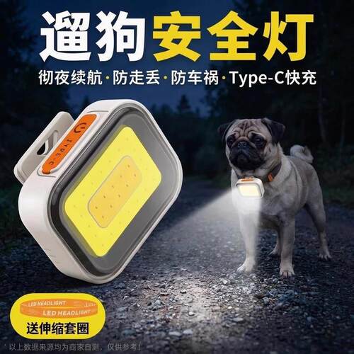 起量家居百货1夜灯夜间防走失晚上遛狗照明灯便携遛狗夜灯轻量化