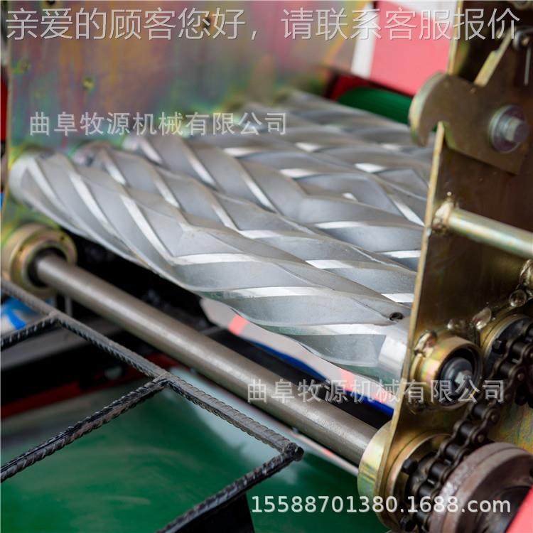 PWL张掖青机贮饲料秆打包 铲车储上秸料青打捆包膜机 圆草捆打包