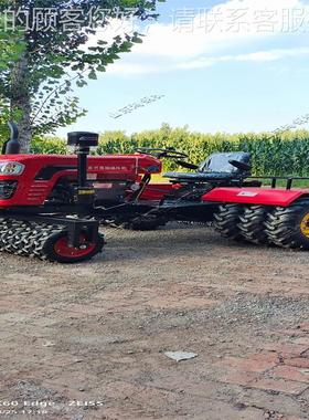 农用田镇压机 2KOM5马力麦柴动油压力麦子镇压设备 小麦麦田实机