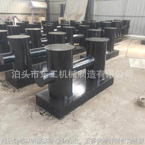 厂家铸铁系船柱 方盘圆盘檐全挡檐系缆桩 羊角形栓船墩