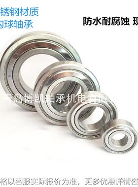 不锈钢深沟球轴承S6224RS S62206RS水中使用不易生锈