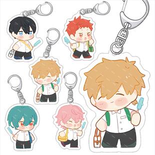 Free!男子游泳部钥匙扣 橘真琴 七濑遥 松冈凛 叶月渚 亚克力挂件