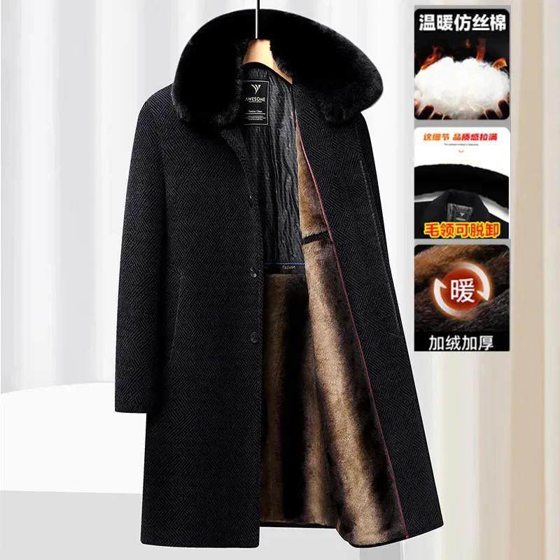 JAKE CAVOS杰克卡沃斯淼森创商务男装中老年加绒长款外套冬季保暖,男装,棉衣,淘宝优惠券,粉丝福利购,淘宝优惠卷