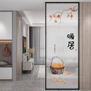 精品铁艺隔断艺术钢化玻璃隔断屏风隔断客厅遮挡入户玄关卧室遮挡