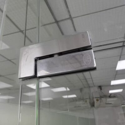 上下夹一字夹无框地弹簧玻璃门上下夹上门夹门夹子点夹门配件