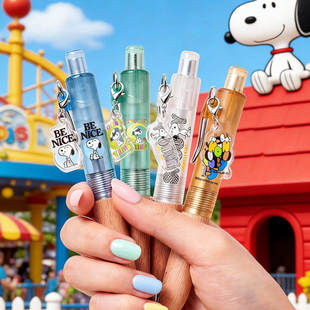 塔诺塞TOP史努比限定小胖笔黑色中性笔低重心学生刷题考试办公0.5榉木高颜值送礼可爱卡通PEANUTS初高中学习