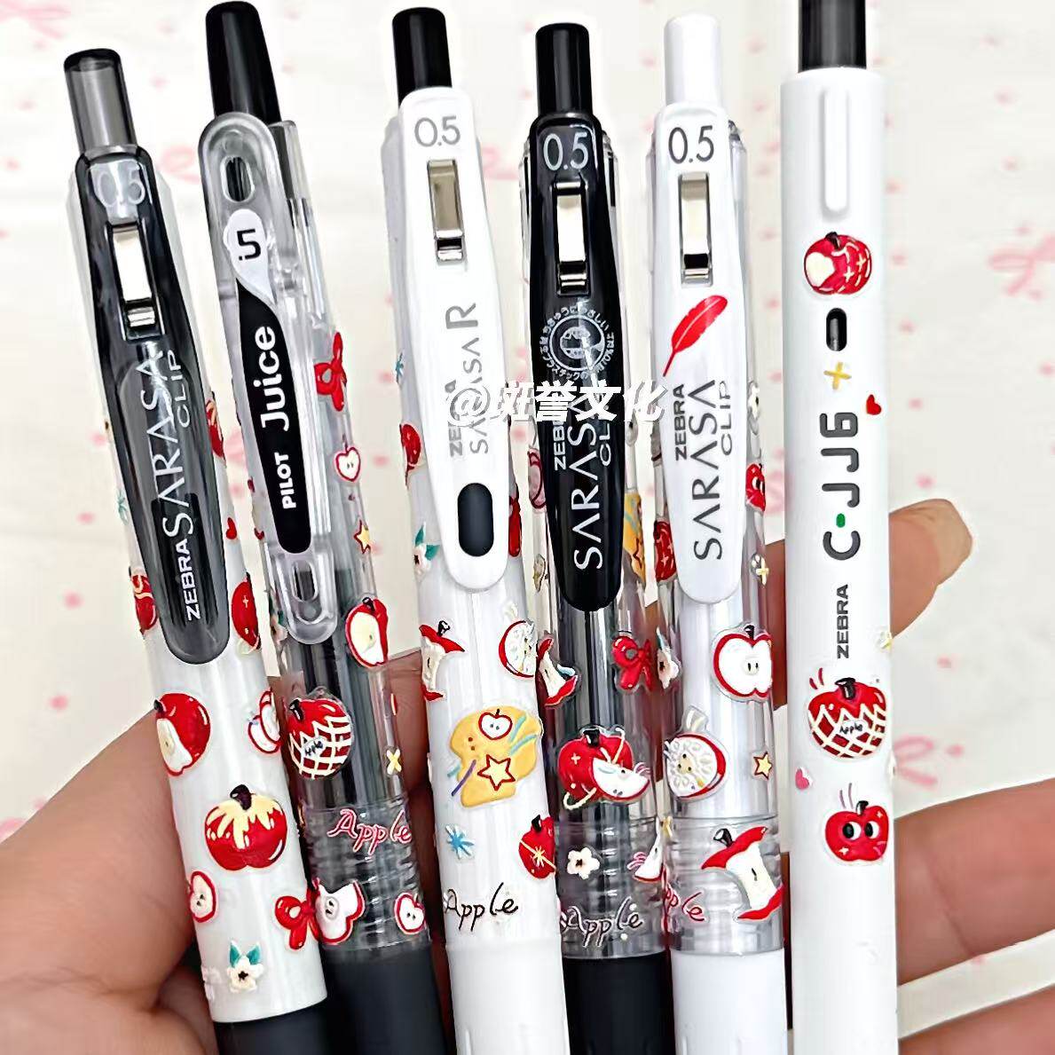 日本ZEBRA斑马红苹果限定款中性笔日系高颜值学生刷题考试速干笔0.5刷题笔记初高中学生送礼