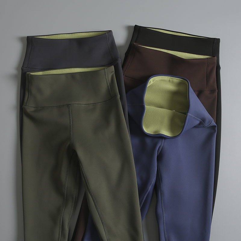 秋冬加绒保暖健身裤训练跑步舞蹈